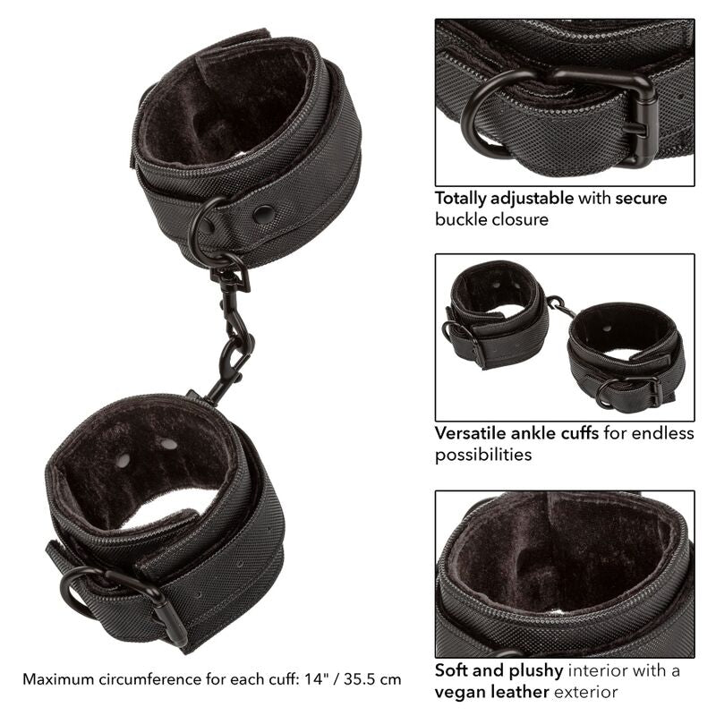 Menottes Chevilles Boundless Ankle Cuffs Noires - CalExotics