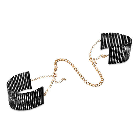 Bijoux Indiscrets - Menottes en Mailles Métalliques Désir Métallique - Noir