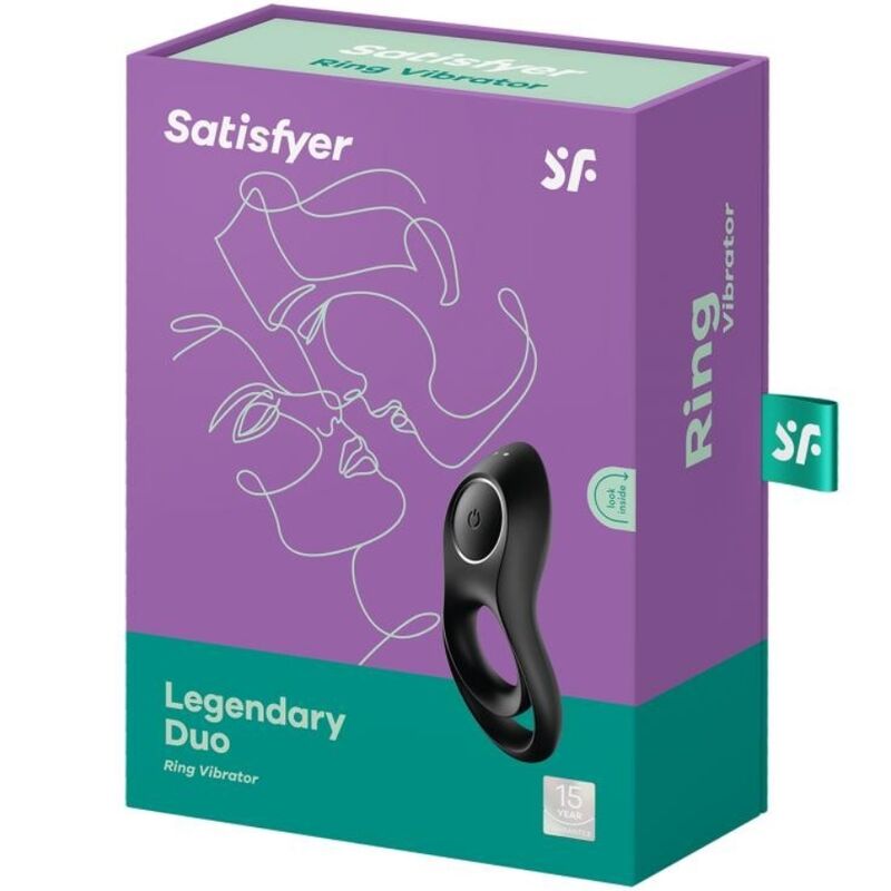 Cockring Vibrant Legendary Duo Noir - Satisfyer