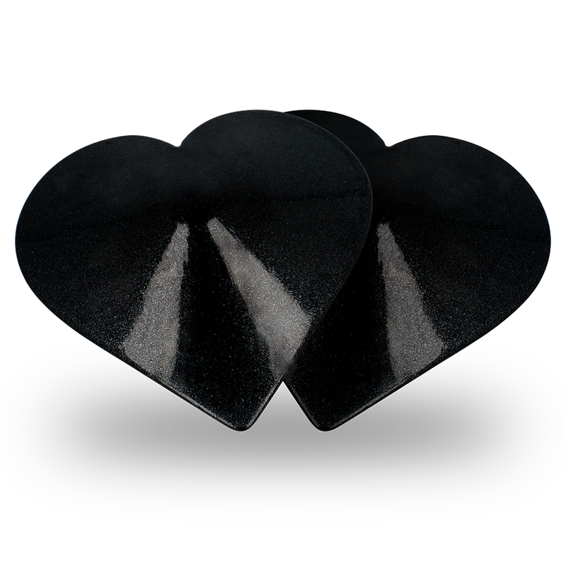 Cache-tétons Cœur Métal Noir - Coquette Chic Desire
