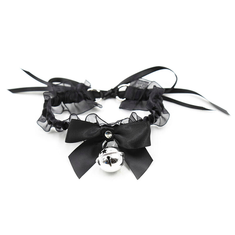 Collier fétiche en dentelle avec cloche - Ohmama - OHMAMA FETISH