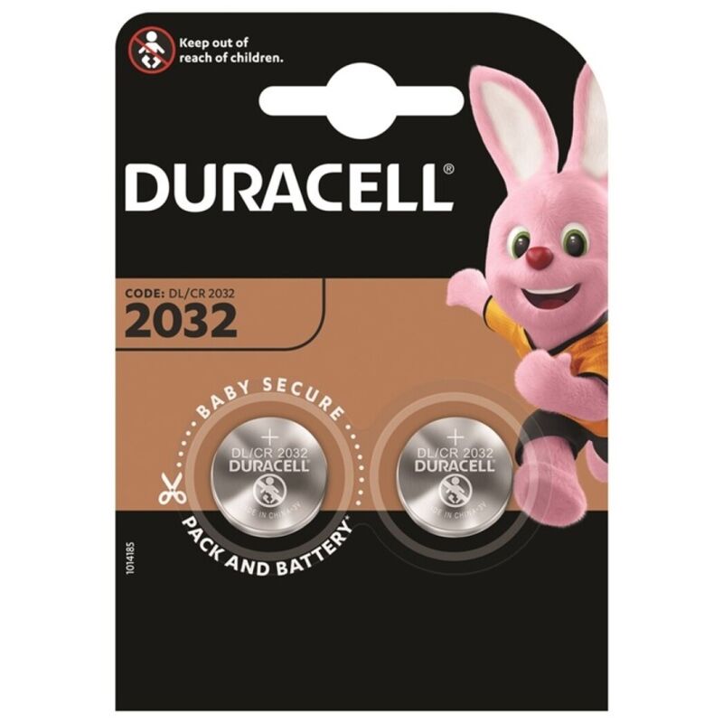 Piles bouton CR2032 3V lithium lot de 2 - Duracell - DURACELL