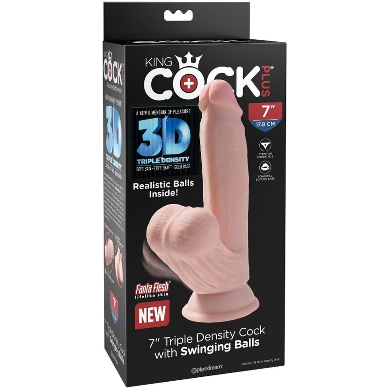 Gode Réaliste King Cock Triple Densité 15,2cm - Pipedream