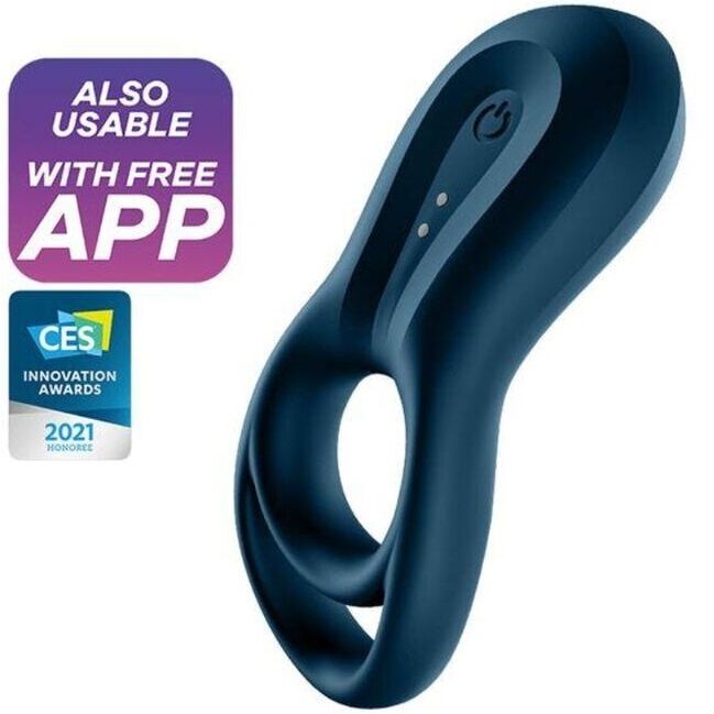 Anneau Vibrant Connecté Epic Duo Bleu - Satisfyer