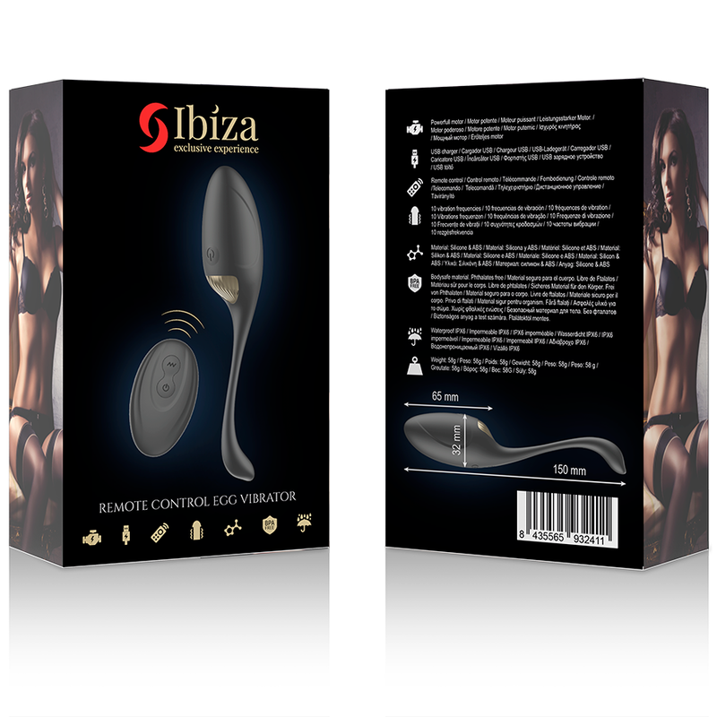 Oeuf Vibrant Télécommandé Ibiza Doré - Ibiza