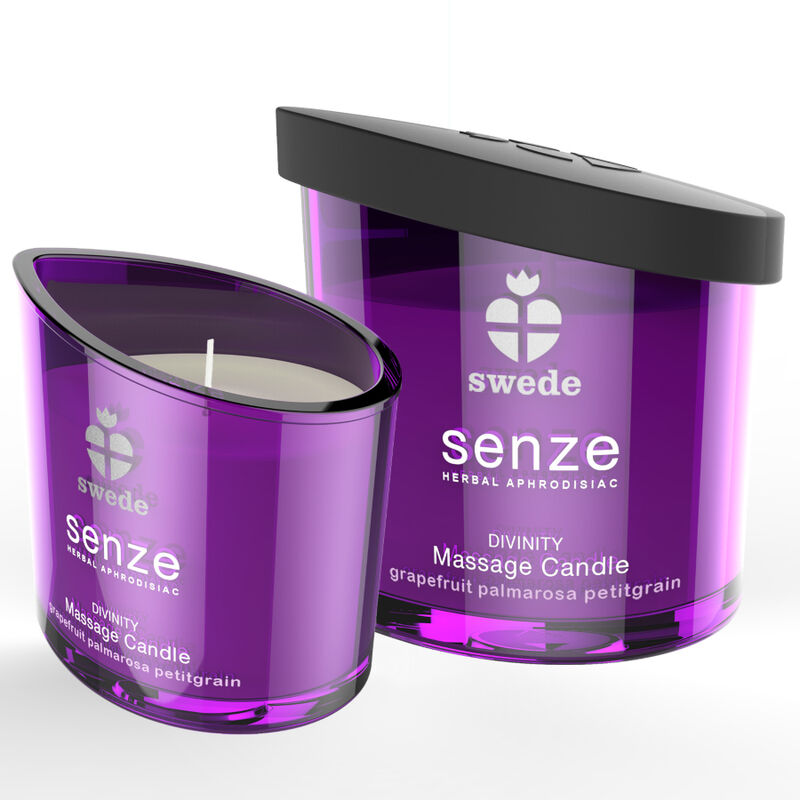 Swede - Bougie de Massage Senze Divinity Pamplemousse / Palmarosa / Petit-grain - 50 ml