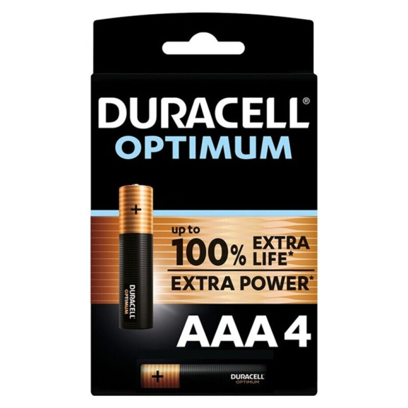 Piles alcalines Optimum AAA LR03 pack de 4 - Duracell - DURACELL