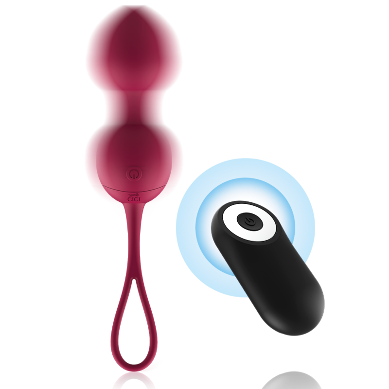 Cici Beauty – Kit de 3 Boules de Geisha Vibrantes avec Télécommande