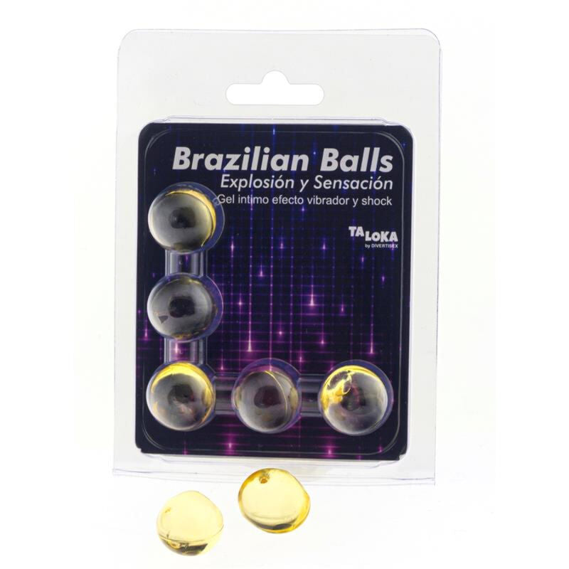 Balles Brésiliennes Taloka Effet Vibrant & Choc x5 - Diablo