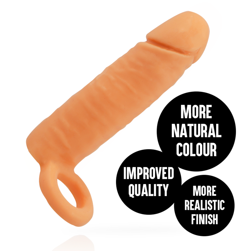 Gaine Pénis Réaliste Addicted Toys 14 cm Beige - Addicted Toys