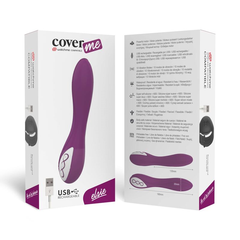 Vibromasseur Elsie Rechargeable Connecté - Coverme
