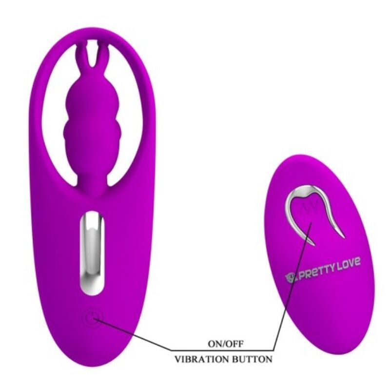 Culotte Vibrante Wild Rabbit Violet avec Télécommande - Pretty Love