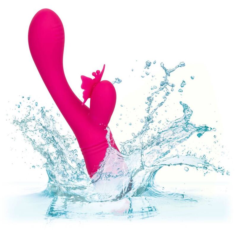 Vibromasseur Butterfly Kiss Flutter Rose - CalExotics