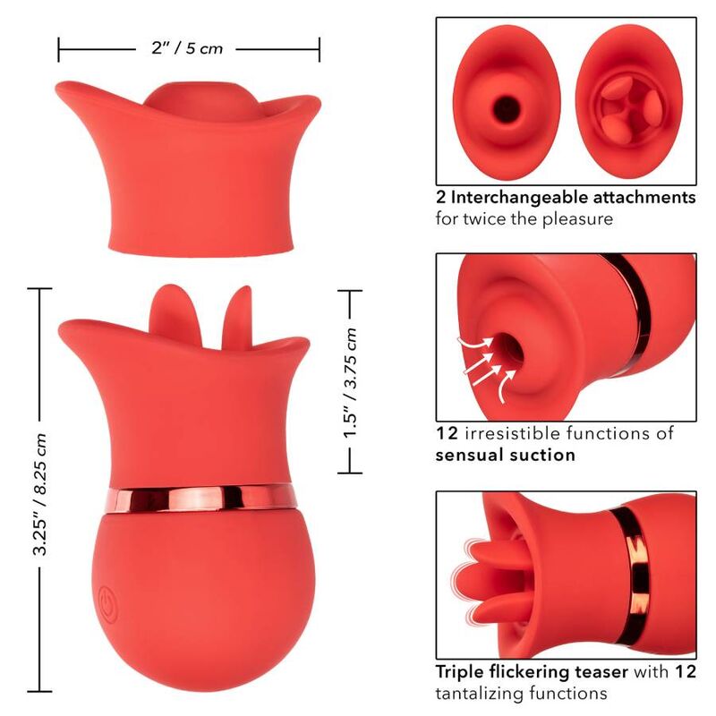 Stimulateur Tétons French Kiss Suck & Play - Calexotics