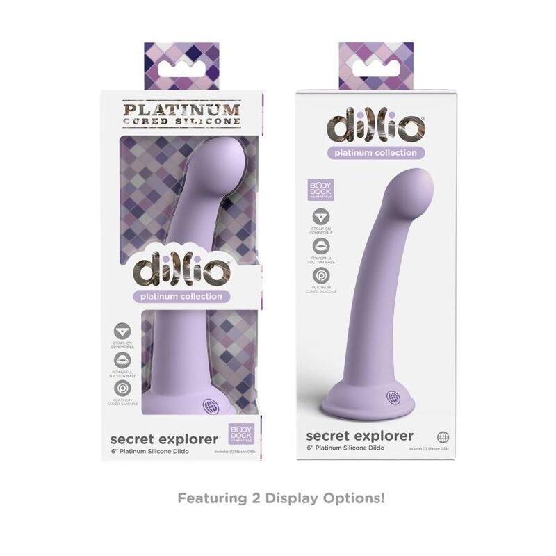 Gode Dillio Secret Explorer Violet 15,24 cm - Pipedream