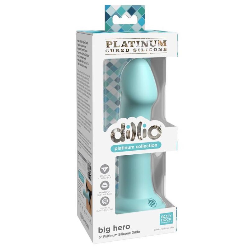 Gode Dillio Big Hero 15,24 cm Vert - Pipedream