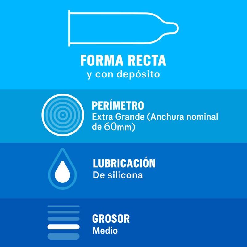 Préservatifs Durex Natural XL Taille Extra-Large - Durex
