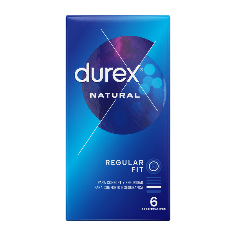 Préservatifs Durex Natural Regular Fit Boîte 6 - Durex