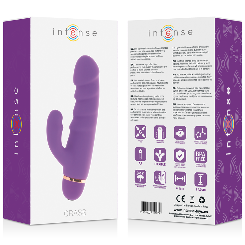 Vibromasseur Rabbit Crass 20 Vitesses Lilas - Intense