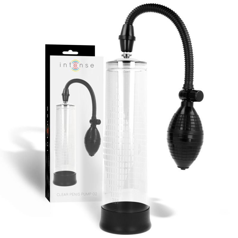 Pompe à Pénis Intense Transparente 02 avec Manomètre - Intense