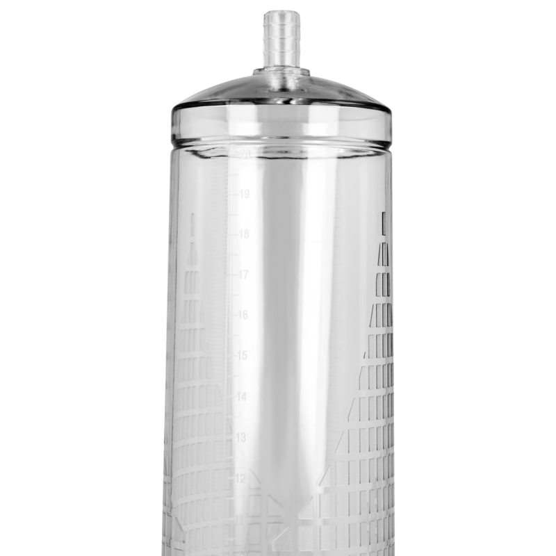 Pompe à Pénis Intense Transparente 02 avec Manomètre - Intense