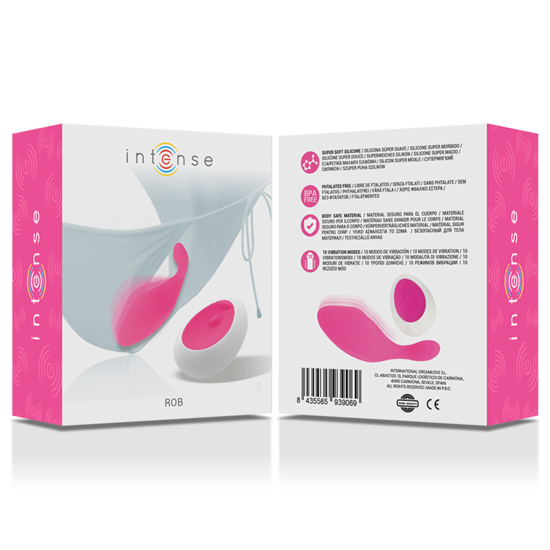 Vibro Culotte Intense Panty Télécommandé Rose - Rob
