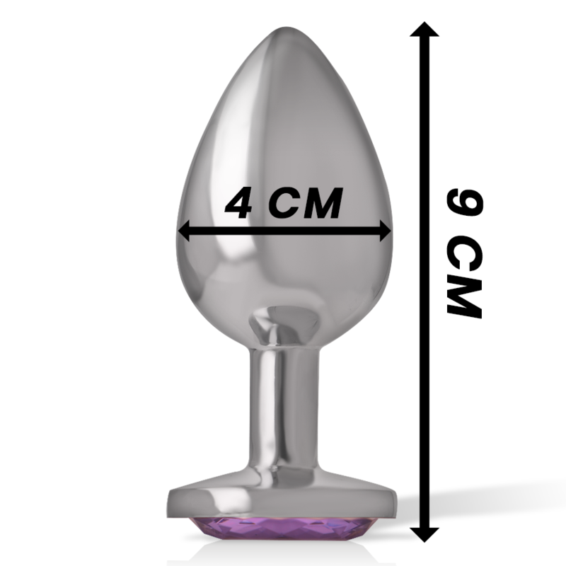 Plug Anal Métal Intense Diamond Jewel Taille L Violet - Intense