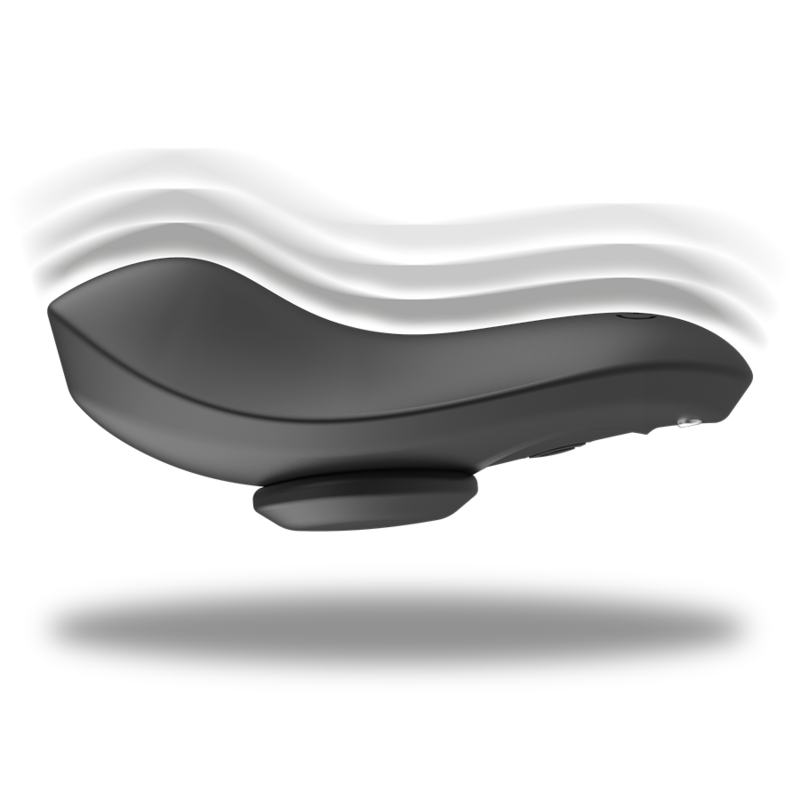 Culotte Vibrante Rechargeable Preston Noire - Black&Silver