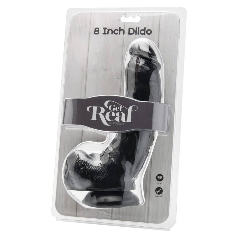 Gode Réaliste Get Real XL Noir avec Ventouse 20,5 cm