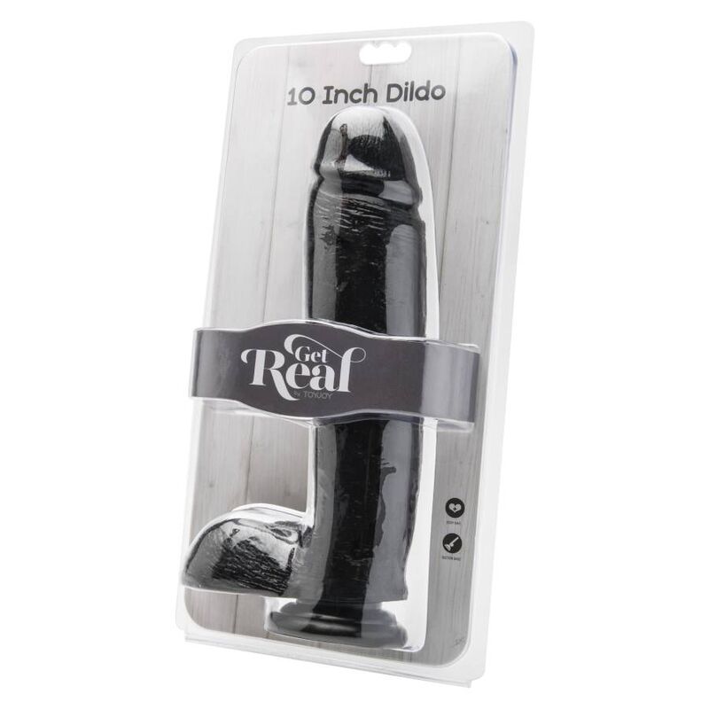Gode Réaliste Get Real 25,5cm avec Boules Noires