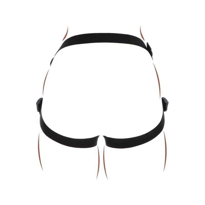 Harnais Strap-On Universel Noir Réglable - Get Real
