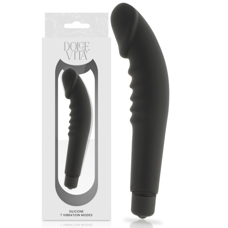 Vibromasseur Dolce Vita Realistic Pleasure Noir - Dolce Vita