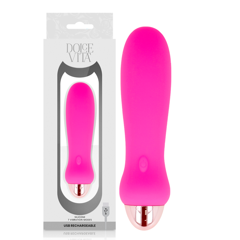 Vibromasseur Dolce Vita Rechargeable 7 Vitesses Rose