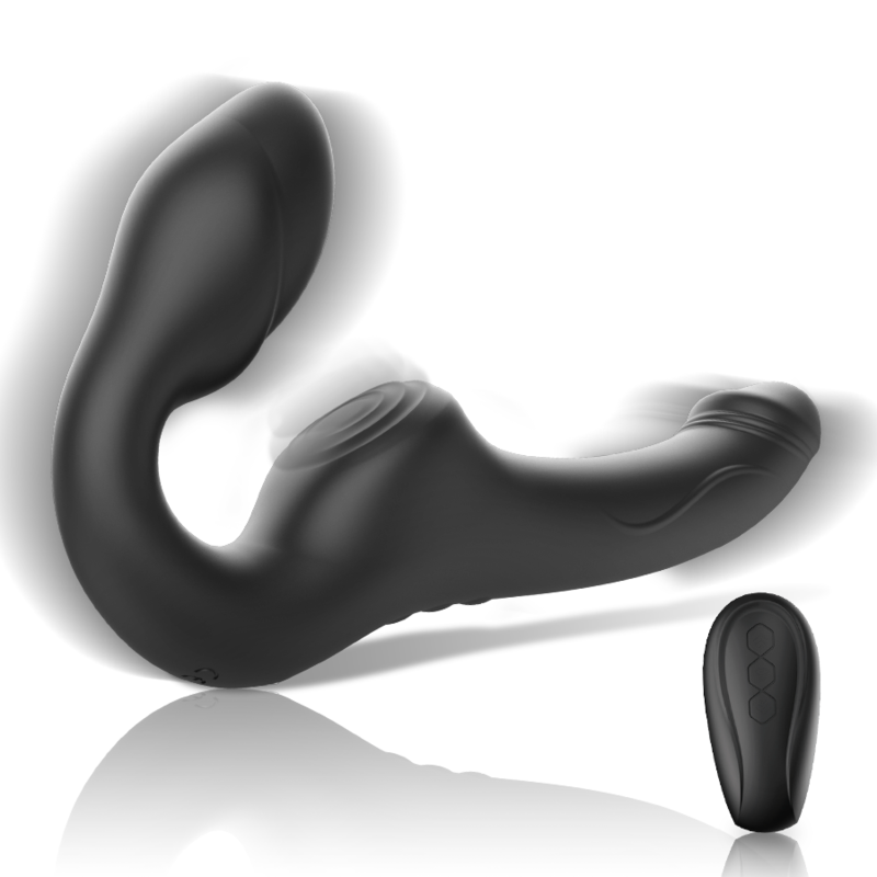 Gode Ceinture Télécommandé Ibiza Strapless Noir - Ibiza