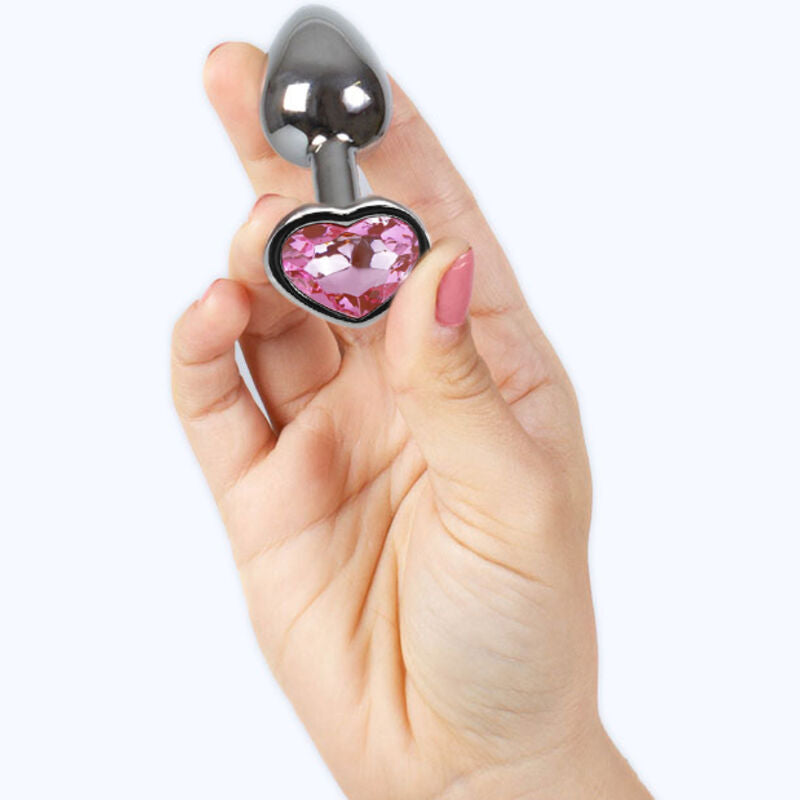 Secret Play – Plug Anal en forme de cœur fuchsia – 7 cm