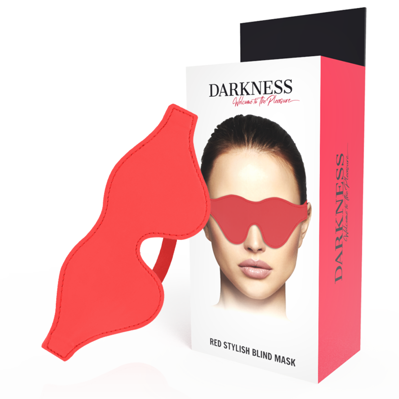 Darkness - Masque de sommeil en PVC - Rouge