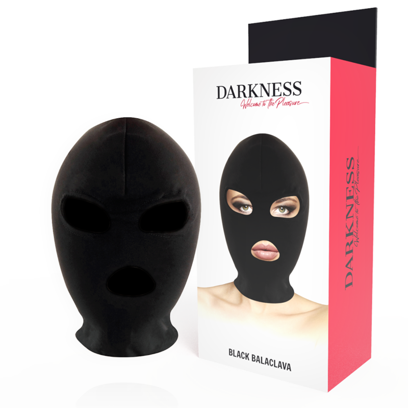 Darkness - masque de soumission bdsm bouche et yeux noir