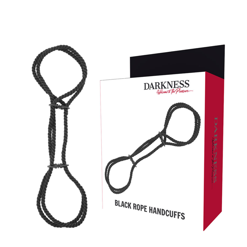 Darkness - Menottes pour cheville en Corde shibari Noir
