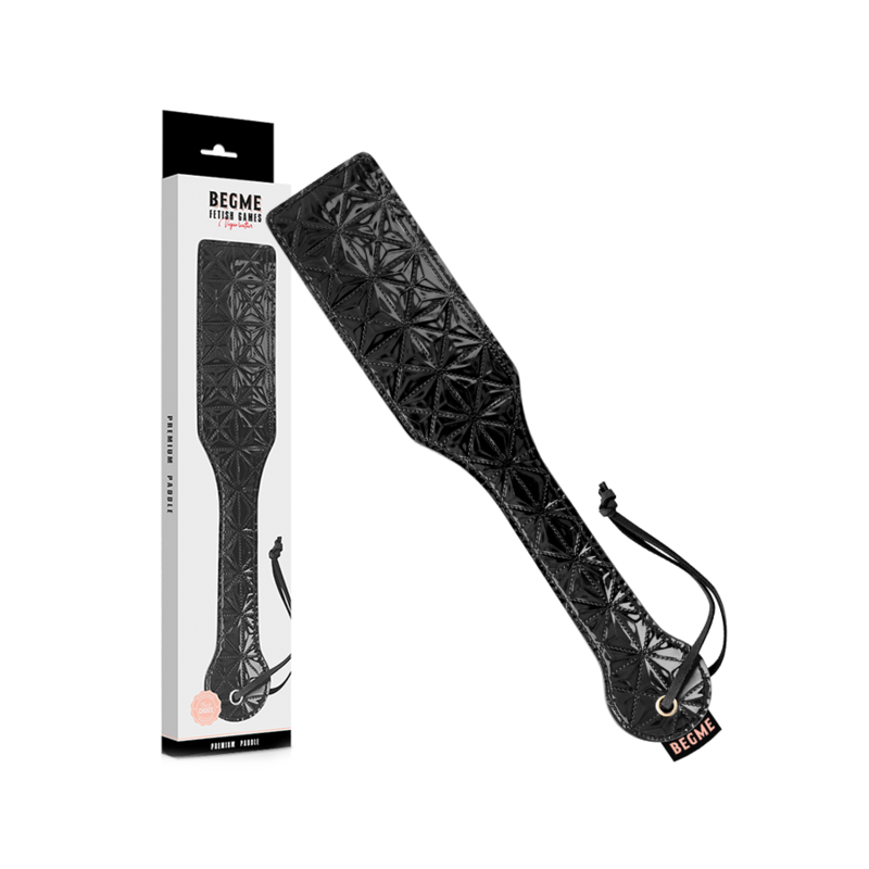 Begme - Tapette à Fessée en Simili-Cuir - Noir