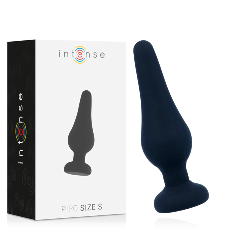 Plug Anal Pipo Taille S Noir 9,8 cm - Intense
