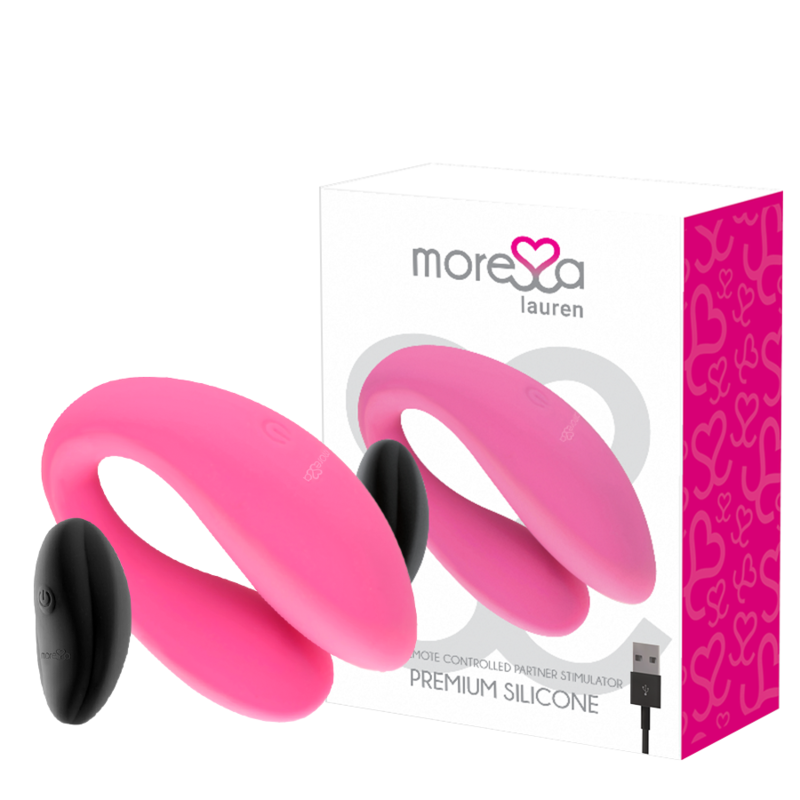 Moressa – Stimulateur pour couples télécommandé Lauren - Rose