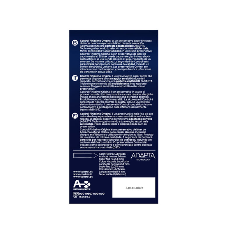 Préservatifs Control Finissimo Ultra-Fins Boîte 24 - Control - CONTROL CONDOMS