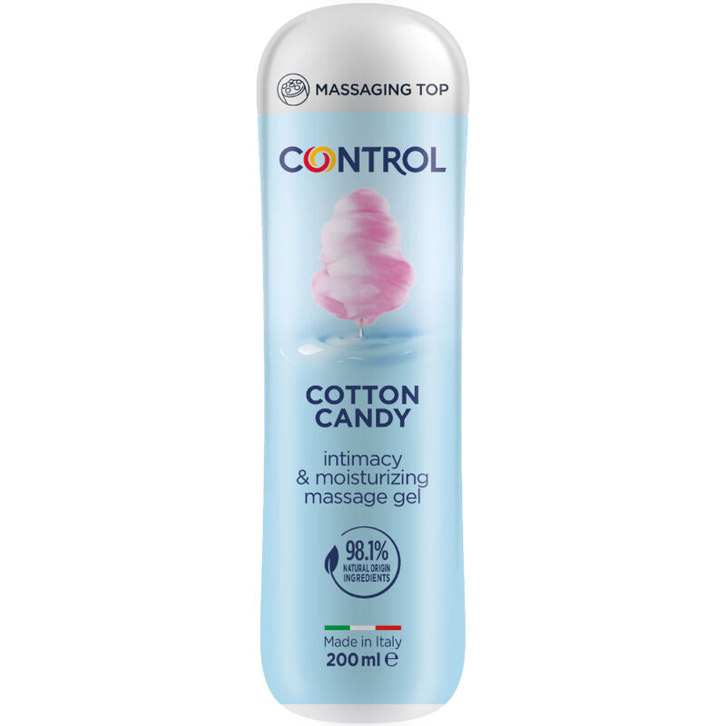 Control – Gel 3 en 1 Massage Lubrifiant & Hydratant Barbe à Papa – 200 ml