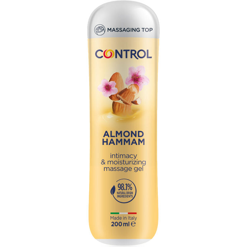 Control – Gel 3 en 1 Massage Lubrifiant & Hydratant Lait d’amande – 200 ml
