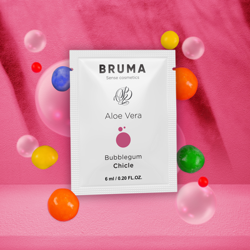 Lubrifiant Gel Glissant Aloe Vera Bubblegum 6ml - Bruma