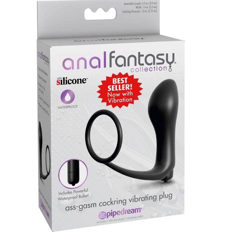 Plug Anal Vibrant Ass-Gasm Cockring - Pipedream