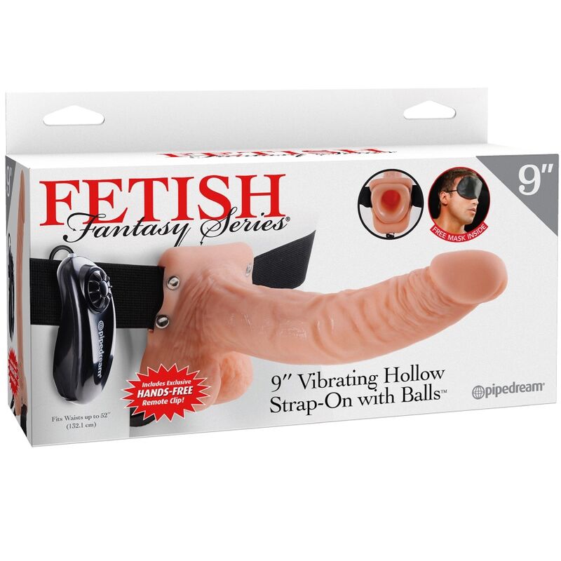 Harnais Gode Ceinture Creux Vibrant 22,9cm - Fetish Fantasy