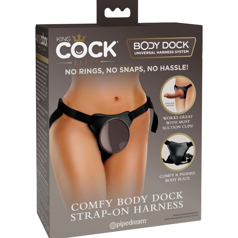 Harnais Body Dock King Cock Réglable Universel - Pipedream