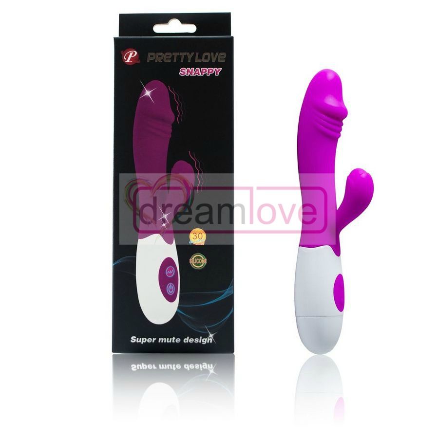 Vibromasseur Flirtation Snappy Lilas et Blanc - Pretty Love