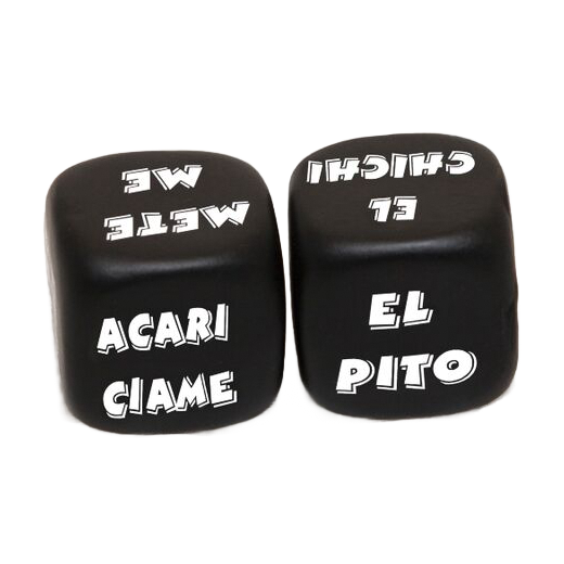 Jeu de Dés Érotiques Action et Corps Noirs 25mm - Diablo Picante